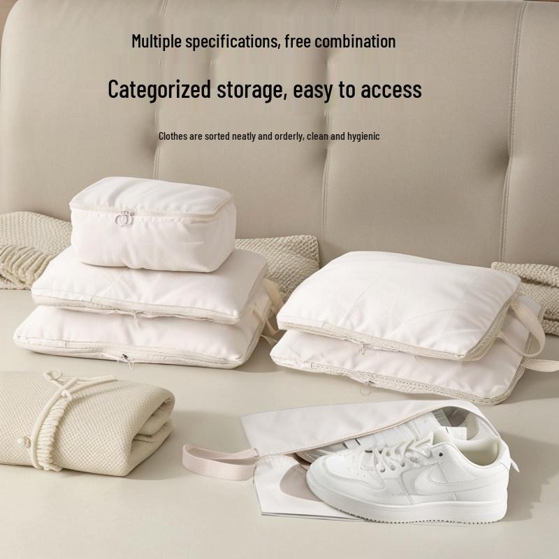 6-Piece Compression Travel Storage Bags for Clothing and Luggage Organization