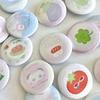6Pcs Japanese Retro Early Cute 25mm Mini Cartoon Button Badge Kawaii Girls Kids Backpack Pencil Bag DIY Decorative Brooch Pins