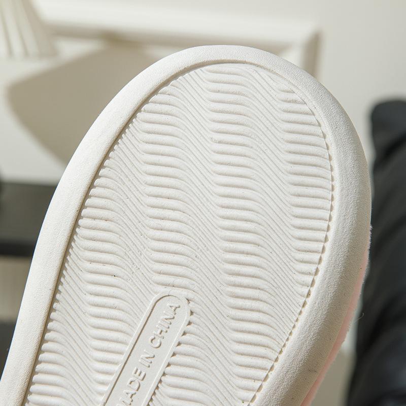 Cute Cotton Slippers Autumn and Winter Household Indoor Outdoor Warmth Lightweight Thick-bottomed Couple Plush Slippers