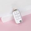 Car Key Cover Case Holder Keychain For Vw Volkswagen Polo Golf Passat Beetle Caddy T5 Up Eos Tiguan Jetta For Skoda Octavia A5