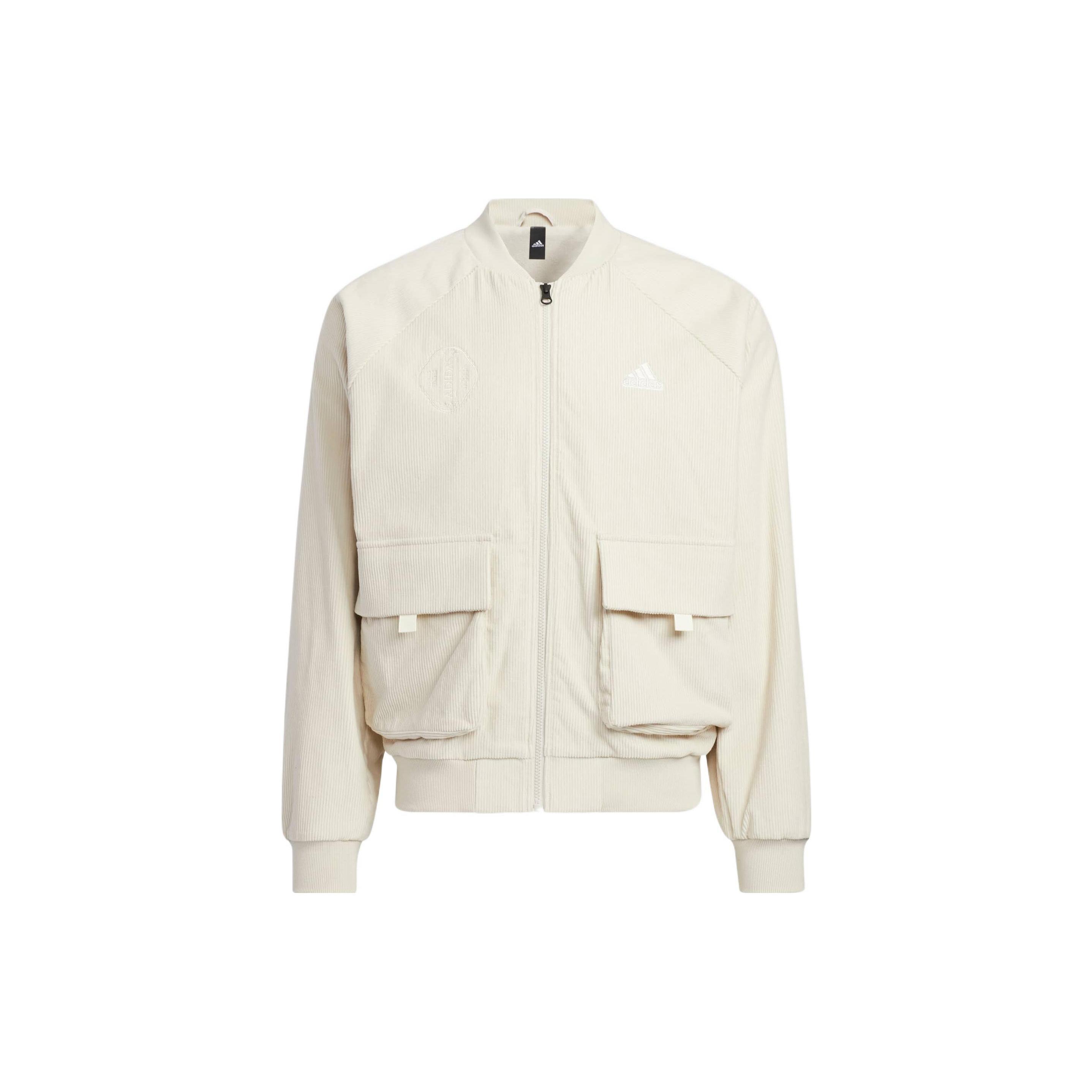 adidas St Cord Woven Jacket  Cream White  Men s HR4446 L