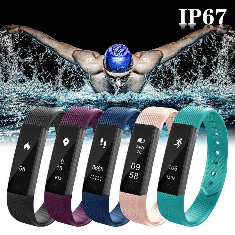 ID 115 Pulsera inteligente Reloj despertador vibratorio Banda inteligente  Reloj fitness Smartband Pulsera de fitness comprar a buen precio — entrega  gratuita, reseñas reales con fotos — Joom