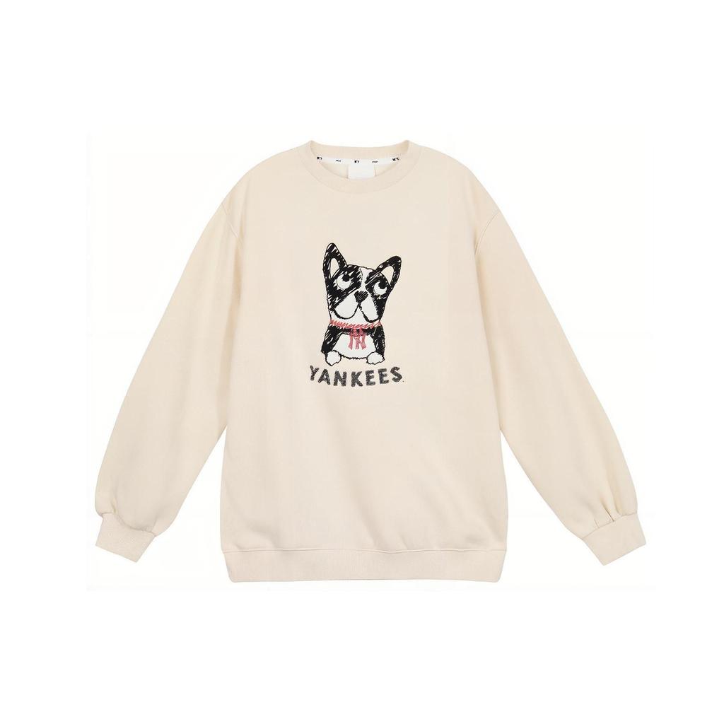 MLB Sweatshirts Unisex White Crew Neck Thickened Regular 31MTC8961-50I