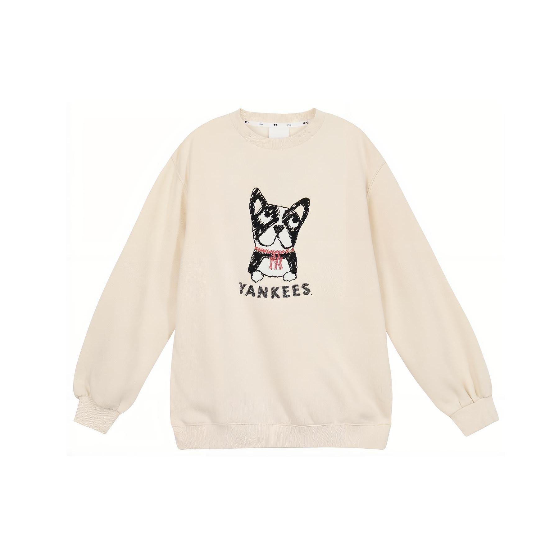 MLB Sweatshirts Unisex White Crew Neck Thickened Regular 31MTC8961-50I XS
