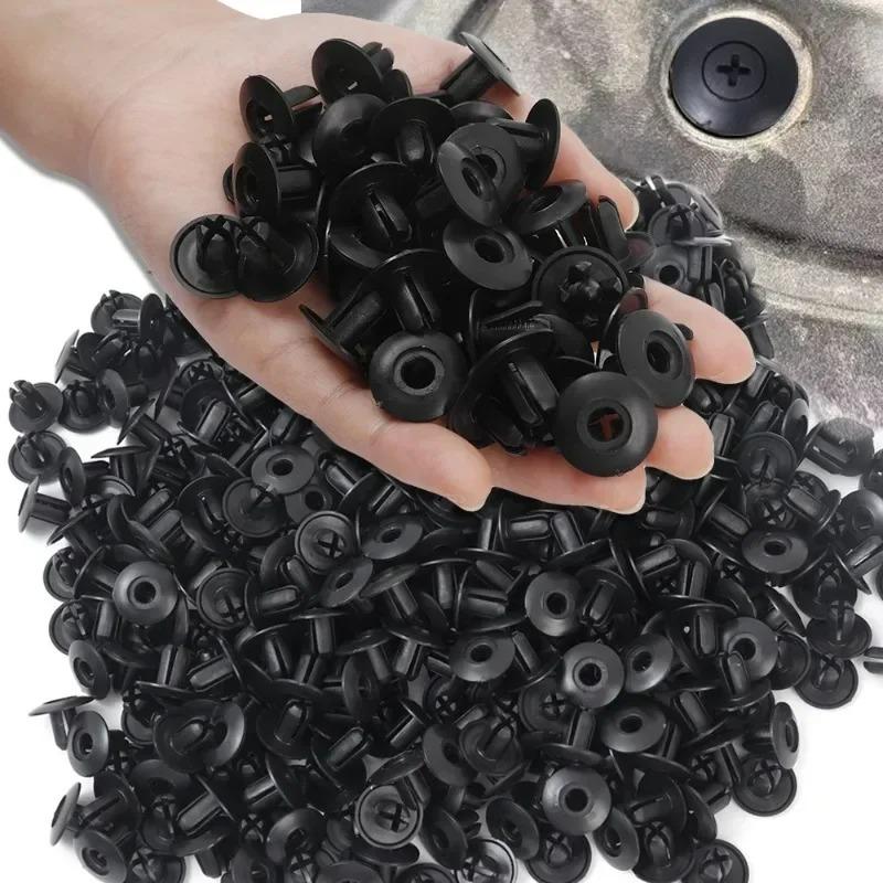 8mm Nylon Autotürverkleidungsclips Kunststoff Stoßstangenhalter Befestigungselement für Kotflügelverkleidung Spreizniet Drucktyp Auto Clips