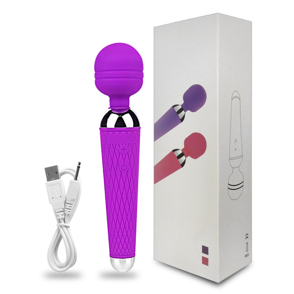 10rychlostní masážní vibrátory s velkou kouzelnou hůlkou pro ženy Klitoris G Spot Stimulator Dildo Vibrátor