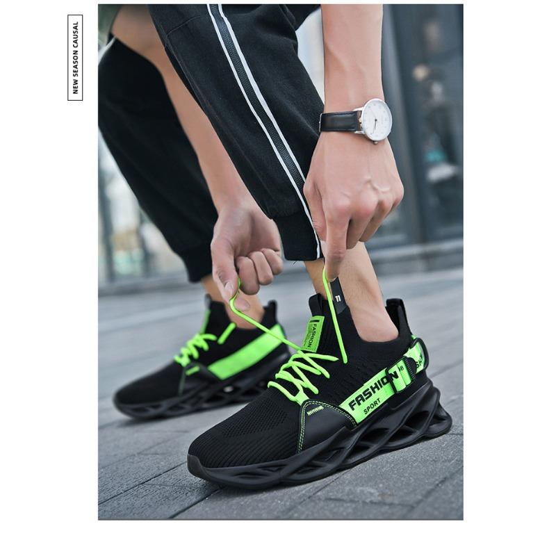 Men's Mesh Sneakers Fashion Sport Cushion Chunky Sole Shoes Casual Breathable Running Shoes