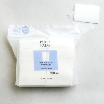 Somisome Carrés de Coton Pulpe 300 Pièces
