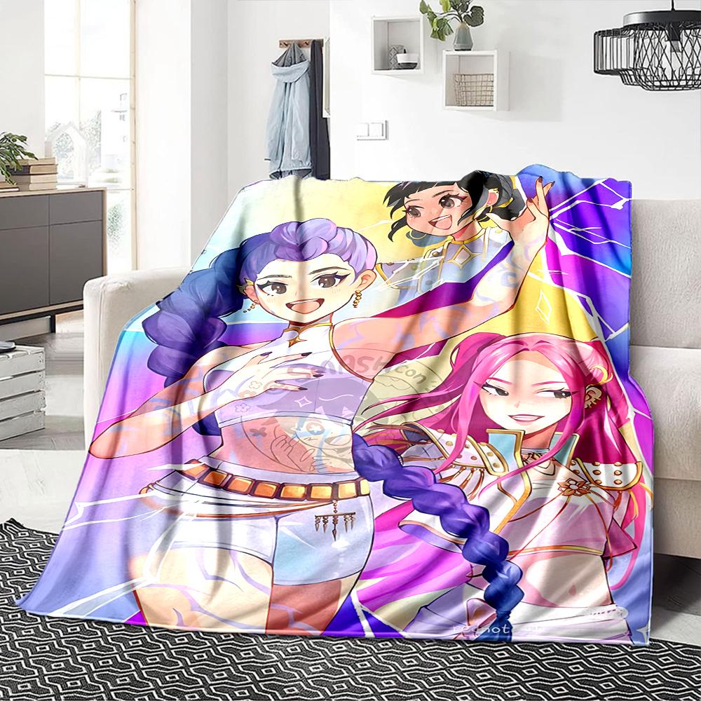 1Pc Fantasy Heroes Unite Blanket For Couch Bed Plush Cozy Fuzzy Blanket Super Soft Warm Blankets For Fall And Winter 0918200