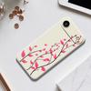 For iPhone 17 Air Case Red Leaves Pattern Printing Straight Edge TPU Phone Back Cover