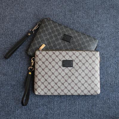 Pochette de Mode pour Homme Cuir Souple Haute Qualité Sac pour Téléphone Portable Portefeuille Polyvalent Imperméable Sacs à Main de Luxe de Designer