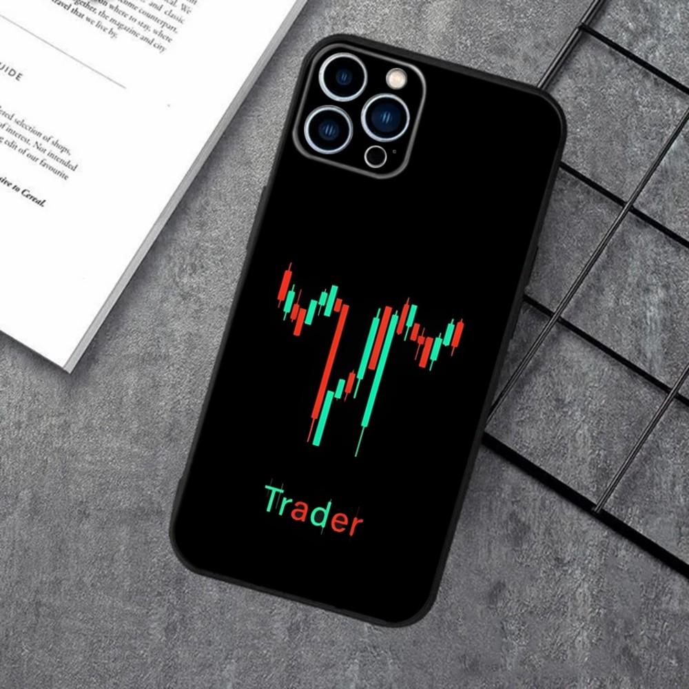Day Trading Day Trader Trader Phone Case For Apple iPhone 15,14,13,12,11,XS,XR,X,8,7,Pro,Max,Plus,mini Silicone Black Cover