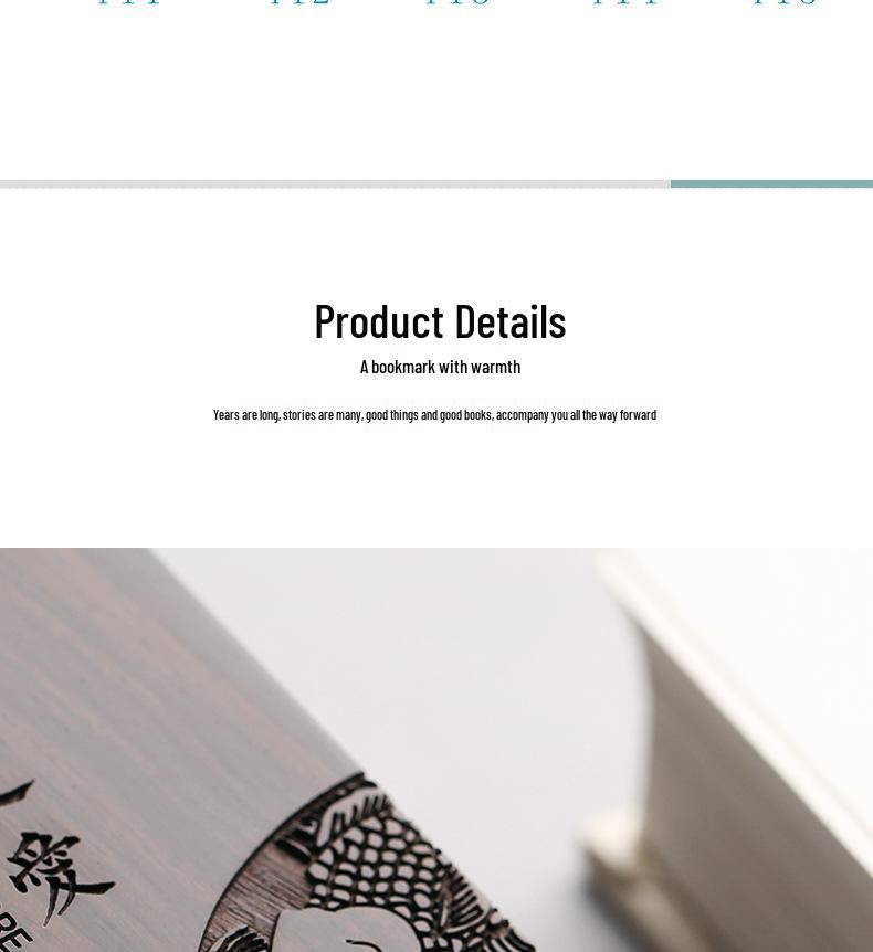 Ebony Wooden Bookmark - Classical Chinese Style for Teachers, Perfect Teacher's Day Gift for Primary School Students
