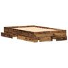 Bed Frame with Drawers Reclaimed Wood Look 120 x 190 cm Engineered Wood