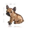Blucome Cute Pug Dog Brooches Green Eyes Animal Corsage Pins Kids Girls Shirt Coat Clips Brooches Clothes Accessories Jewelry