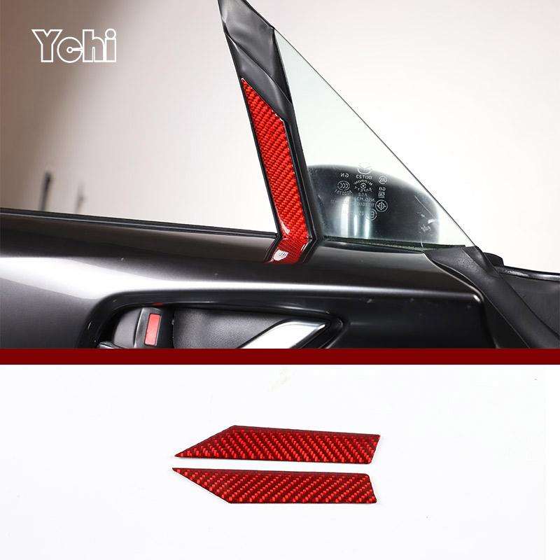 Red Soft Carbon Fiber For Mazda MX-5 NC 202016-2026 Car Center Control Interior Sticker Car Modification Accessories