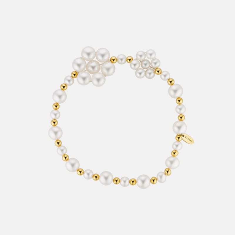 EIGHTMORE flower pearl silver bracelet
