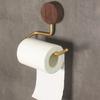 Solid Wood Toilet Paper Roll Holder Bathroom  Roll Paper Storage Rack Bathroom Accessories Self Provided Adhesive Is Required