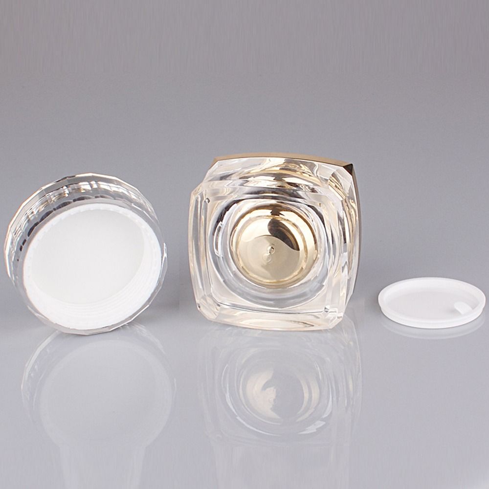 5g 10g 20g 30g 50g Square Face Cream Bottle Transparent Cosmetic Container Eye Cream Packaging Jar