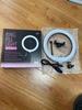 10/12/14 Inch Mobile Phone Ring Light with Adjustable Dimming & Color for Live Broadcast and Beauty Lighting