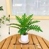 Nordic Artificial Monstera Bonsai - Small Potted Office Desk & Living Room Decor Green Plant.