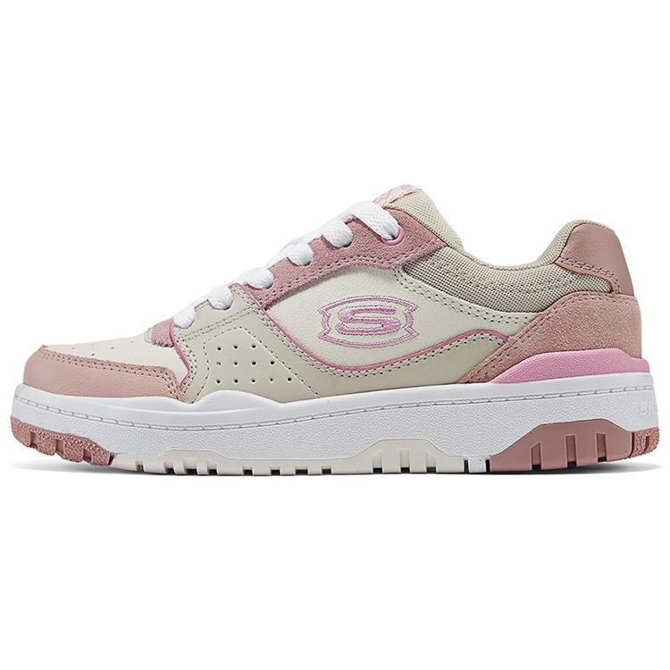 Skechers Kids Street Girls Synthetic Leather Comfortable Versatile Lightweight Slip-Resistant Low-Top Kids Skate Shoes Kids sneaker 310230L-NTMT 27.5