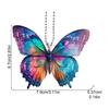 Butterfly Car Pendant | Photography Creative Colorful Acrylic Butterfly Car Accessories - Car Mirror