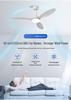 Three-Blade Ceiling Fan Light for Bedroom/Dining Room, 42-Inch/52-Inch, Ideal for Large Spaces