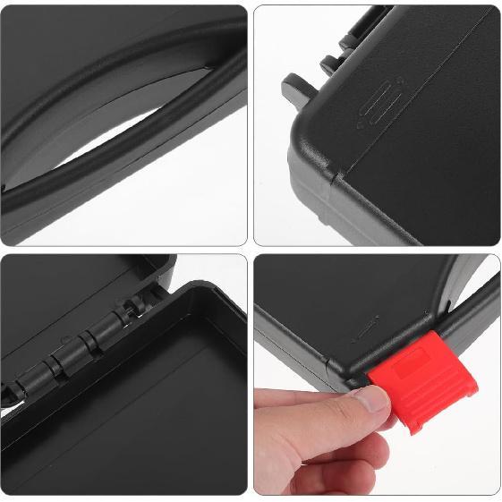 Small Plastic Tool Box, Hard Carrying Case for Tools, Lightweight Drop-Resistant Toolbox with Lock Design for Secure Storage, Portable Maintenance