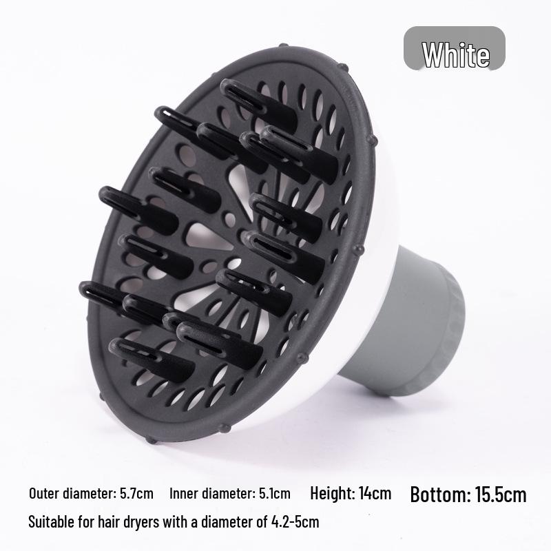 High-Temperature Resistant Silicone Telescopic Wind Cover for Curly Hair - Universal Folding Styler Hair Dryer.