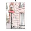 Pink Paris Building Car Cherry Blossom Rose Wall Art Canvas Painting Nordic Landscape Posters Prints Pictures Living Room Decor