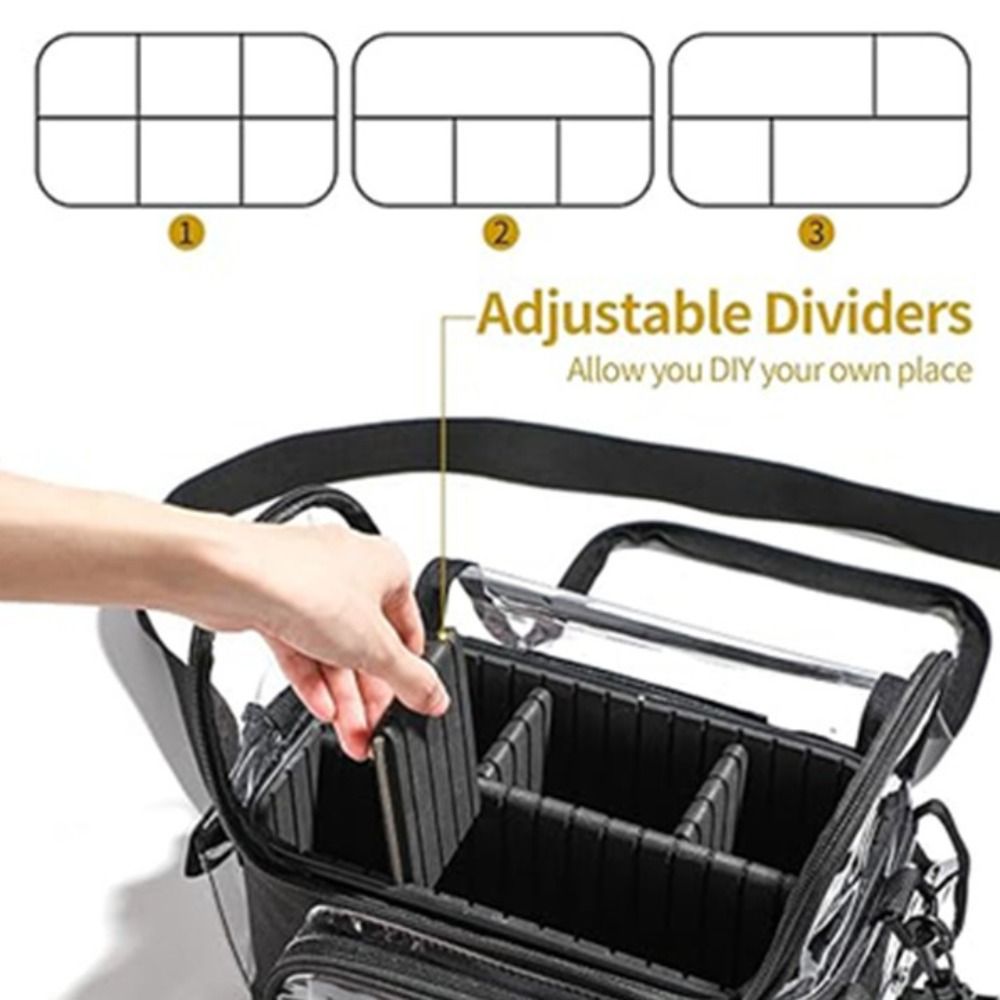Multifunction Transparent Cosmetic Box Waterproof Cosmetic Organizer Bag Shopping