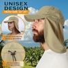 UPF Waterproof Sun Hat Foldable Unisex Baseball Cap with Neck Flap for Running [EINSKEY] 50+ - Beach, Golf, Hiking, Fishing,