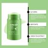 40g Maschera Solida al Tè Verde Rimuovi Punti Neri Pulisce i Pori Stick Imperfezioni Facciali Punti Neri Restringe Pulizia Viso Maschera Idratante