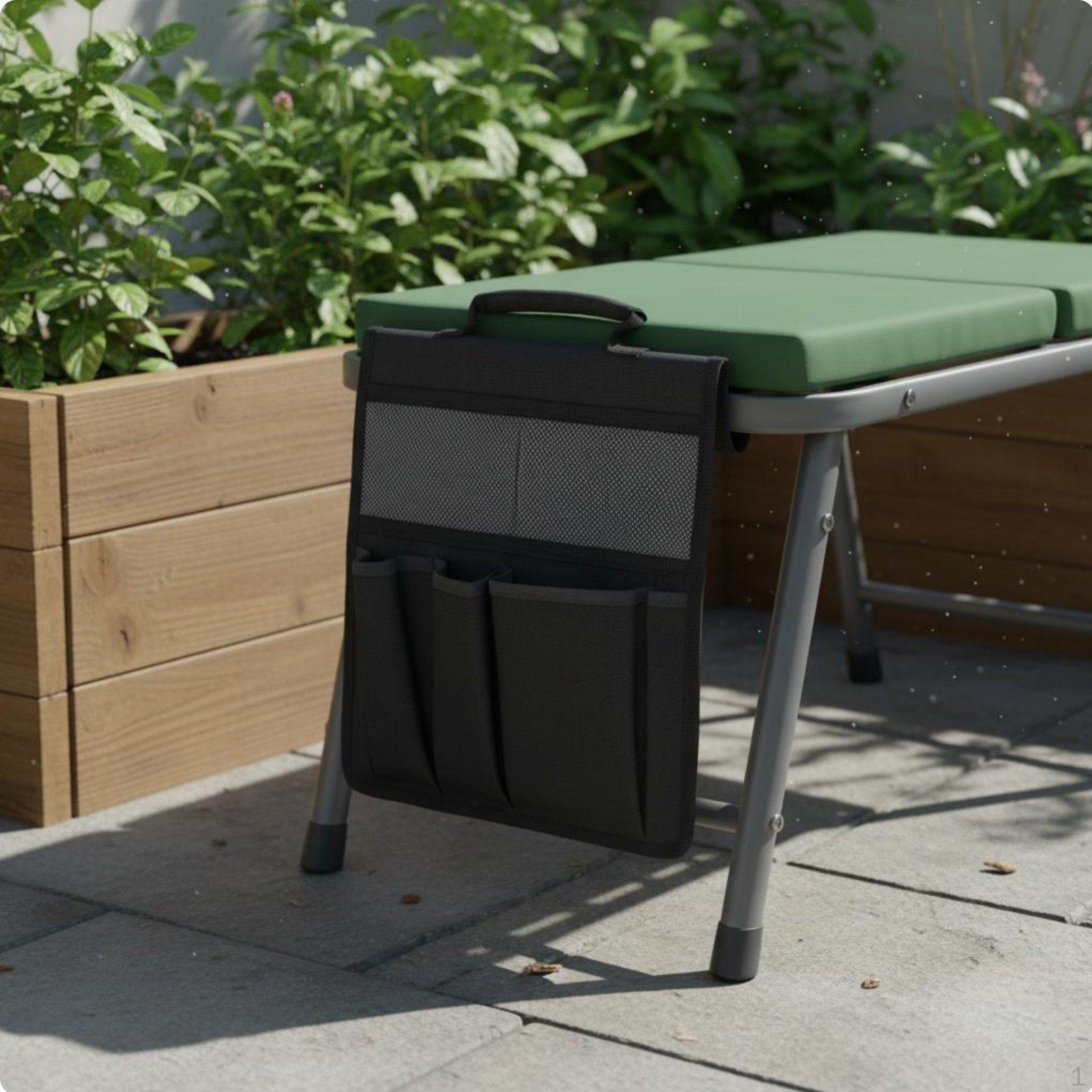 Garden Kneeler and Seat Foldable 2in1 With Tool Pouch Outdoor Furniture for