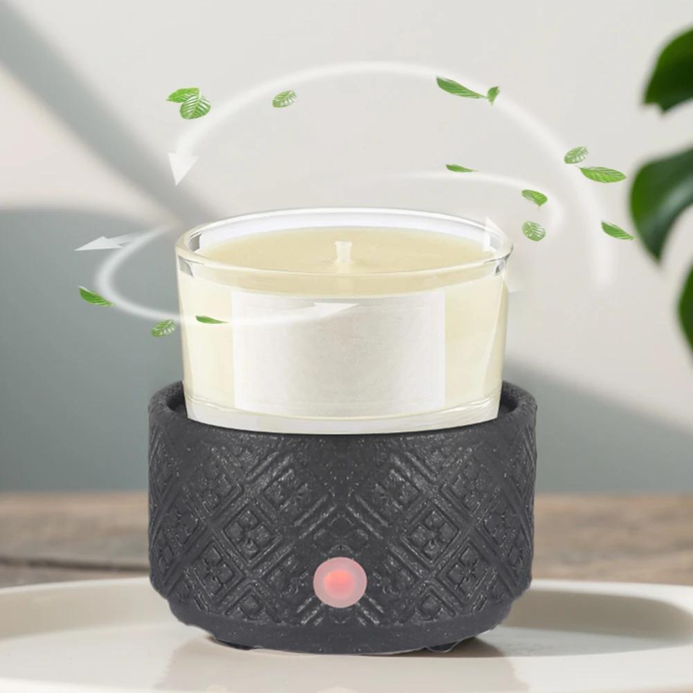Wax Melt Warmer Fragrance Wax Burner 3-in-1 Ceramic Candle Warmer Burner Electric Fragrance Wax Warmer for Home Office