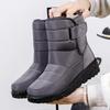 Waterproof Boots for Women Casual Winter Women Ankle Boots Warm Plush Soft Platform Snow Boots 2025 Slip on Cotton Padded Shoes