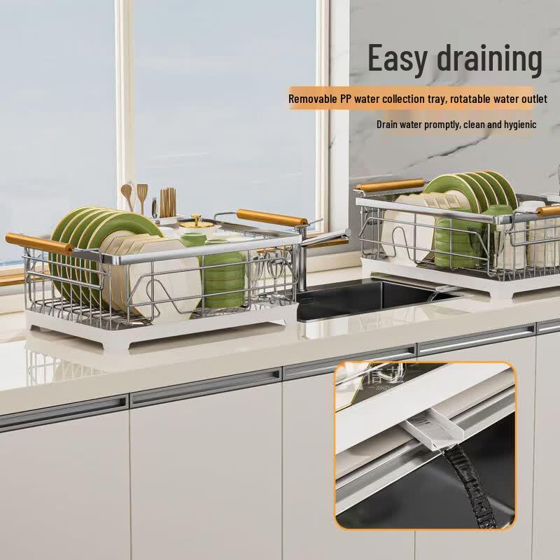304 Stainless Steel Countertop Dish Drying Rack
