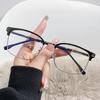 Women's Ultra-Light Large Frame Glasses, Prescription-Ready, Face-Slimming, Anti-Blue Light Protection, Trendy Design