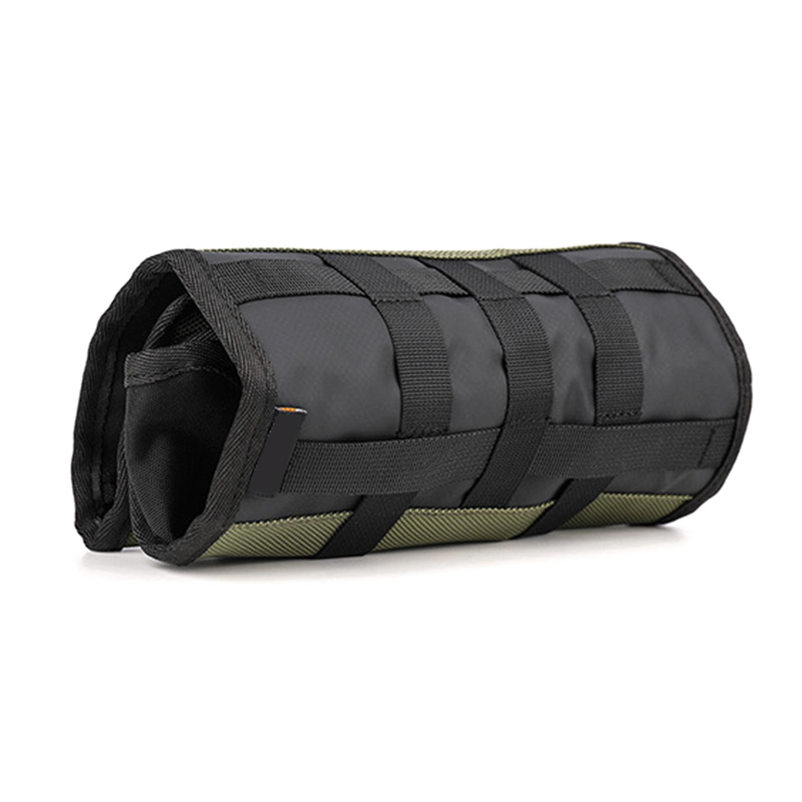 

Мотоциклетная мотоциклетная седельная сумка сумка-органайзер для инструментов сворачиваемый чехол для инструментов сумка на руль мотоцикла мотоциклетные рабочие аксессуары армия зеленый