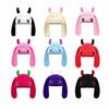 Soft Warm Little Devil Long Ears Cap Elastic Knit Warm Windproof Cap  Cold Weather Wear