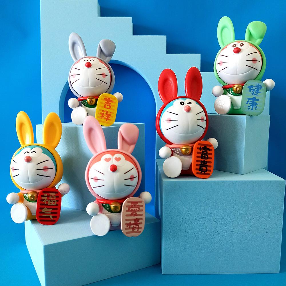 Pvc Anime Doraemon  Action Figure Model Car Ornament For Fans And Collectors