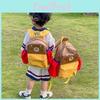 Cute Children Dual Backpack For Kindergarten With Breathable Oxford Fabric And Cushioned Straps