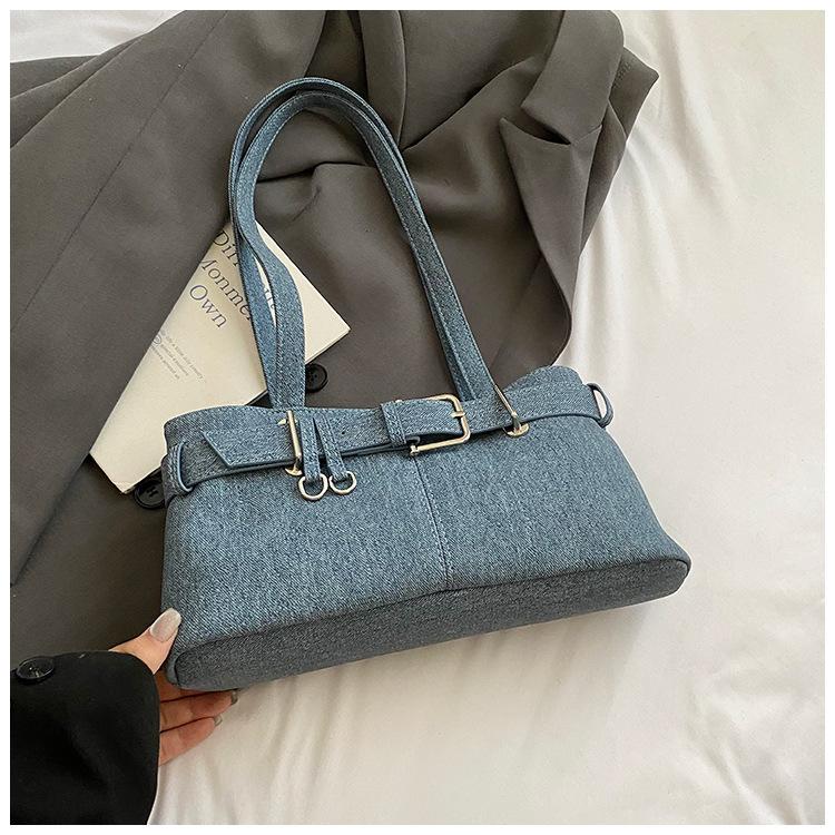 Premium sense bucket bag women's summer new commuter armpit bag large capacity portable shoulder handbag
