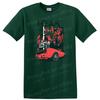 Red Sports Car Urban Scene T Shirt Graphic Vintage Cool Tee Design Art