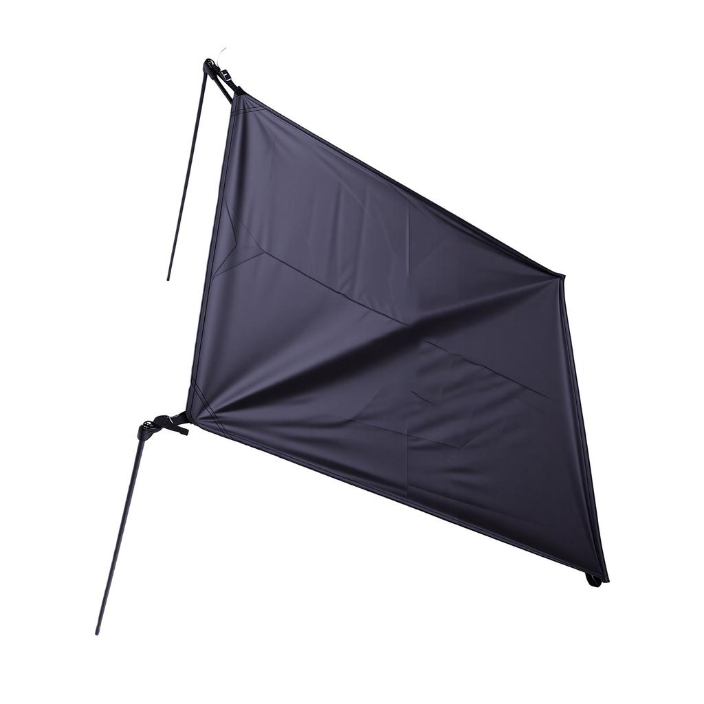 Sedia da Spiaggia Parasole Regolabile Pieghevole Portatile Sedia da Campeggio Tenda da Sole per Campeggio Pesca Picnic a Bordo Piscina Nero