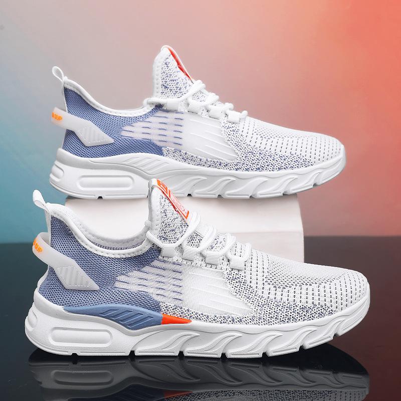 Herrenschuhe Herbst atmungsaktiv hohles Mesh gutaussehende Männer Jugendliche Studenten dünnes Mesh Lauf-Sportschuhe Herbstmodelle