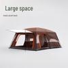 Spacious Multi-Person Luxury Camping Tent: Two Rooms, Living Area, Fits 4, 8, or 10 People, Thick Rainproof Design
