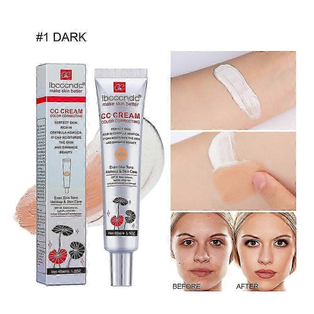 3X CC Cream con Centella Asiatica CC Cream Leggera Correttrice del Colore per Tono della Pelle Impeccabile e Luminosità