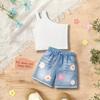 Kids Casual Stylish Two-Piece Set With Flare Leggings